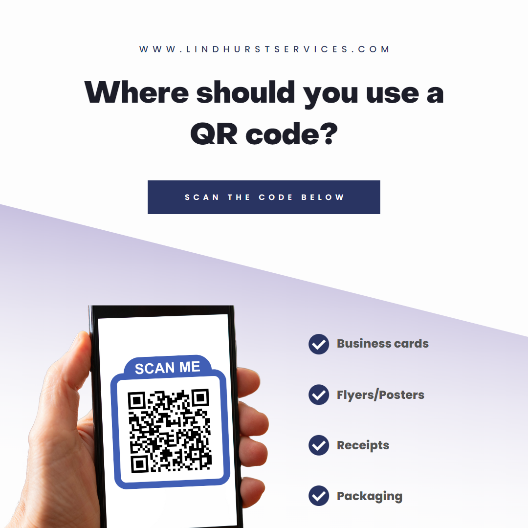 Where should you use a QR code?